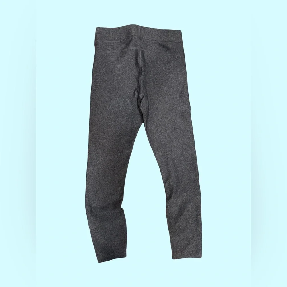 Under Armour Womens HeatGear Leggings (Small) Gray/Aqua - Picture 3 of 5